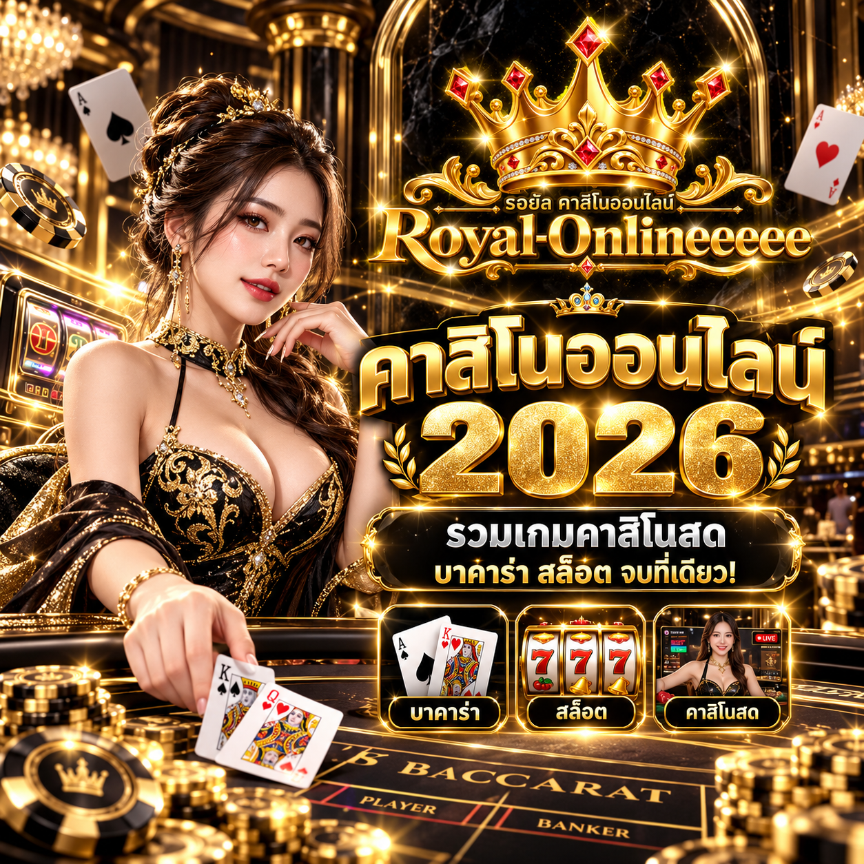 คาสิโนออนไลน์ ไม่มีขั้นต่ำ สบายกระเป๋า ระบบออโต้ ไม่ผ่านเอเย่นต์ ครบจบที่เดียว 2026